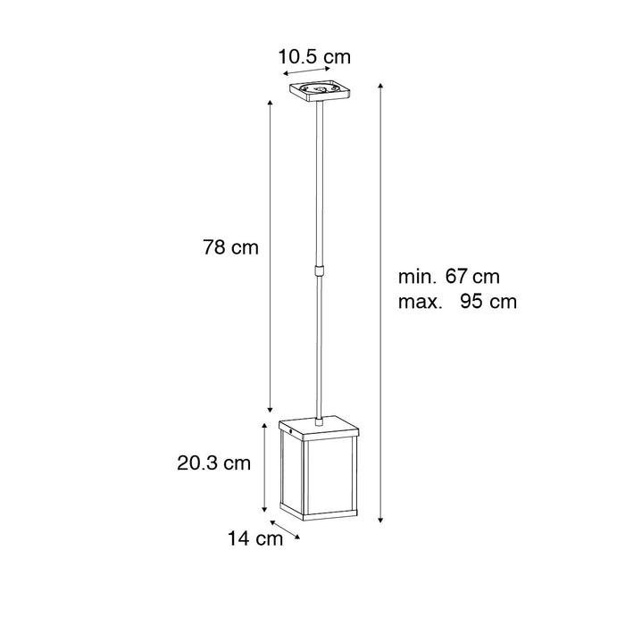 QAZQA Industriële buiten hanglamp zwart IP44 - Charlois