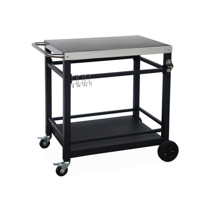 sweeek - Zwarte roltafel, Colbert, L88xB58xH82,8cm