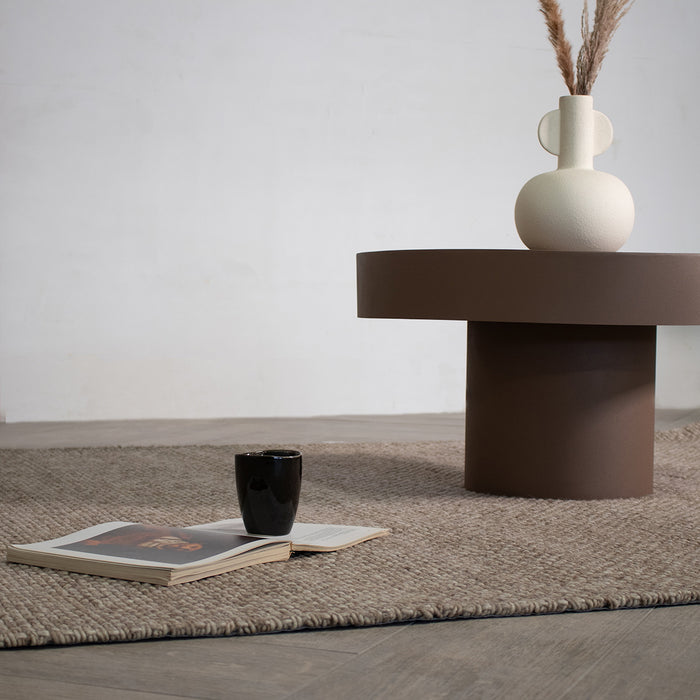 Giga Meubel - Vloerkleed Rechthoek - Greige Wol - 160x230x2cm - Mies