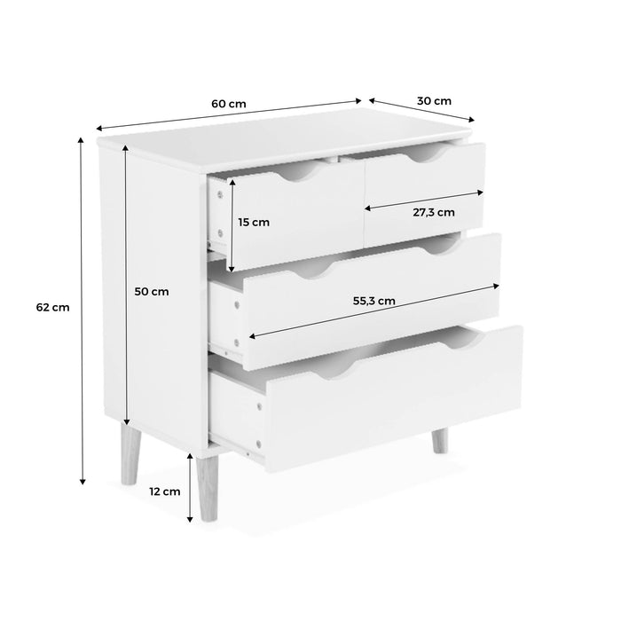 sweeek - Kinderladekast, 4 laden