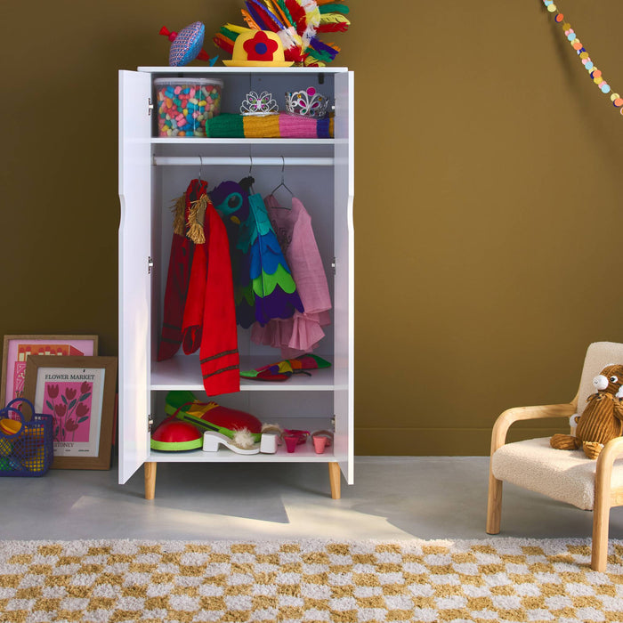 sweeek - Witte kinderkledingkast