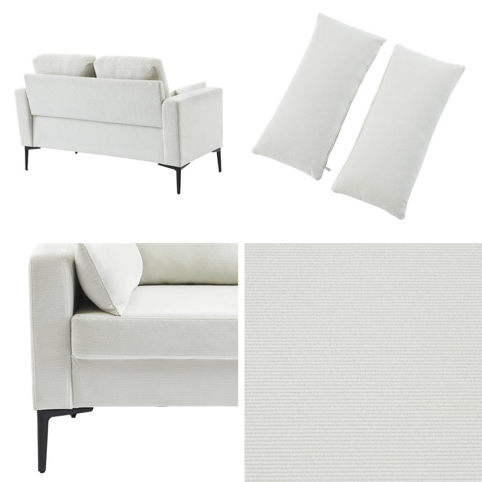 sweeek - Corduroy bank, 2-zits, 130x68x82cm