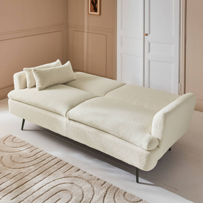 sweeek - 2-3 zits slaapbank in boucléstof