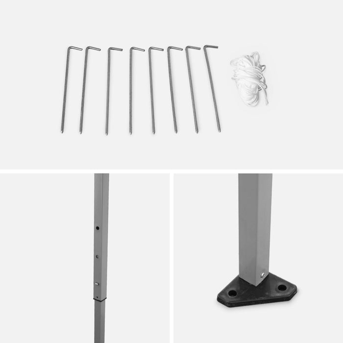 sweeek - Opvouwbare partytent 3x3m - Tecto