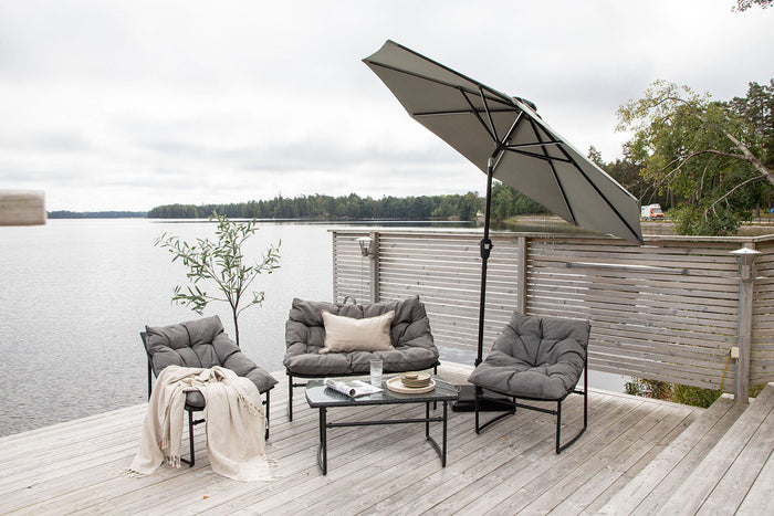 Rebellenclub Holly Parasol - ø240cm - Grijs