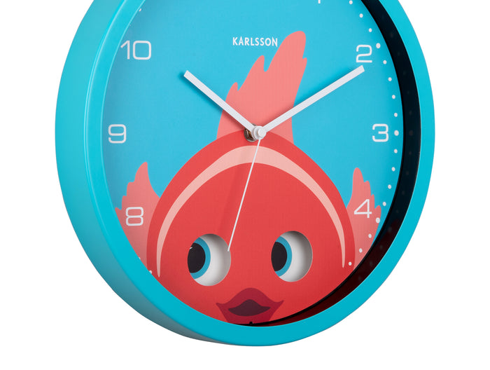 Karlsson - Wall Clock Peekaboo Goldfish