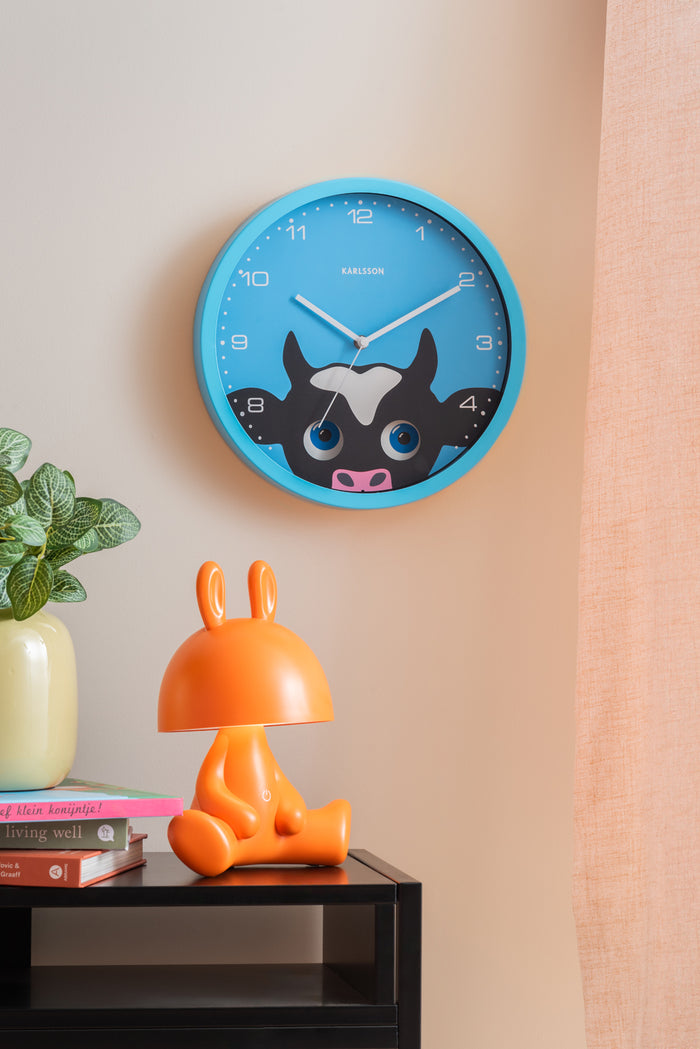 Karlsson - Wall Clock Peekaboo Cow