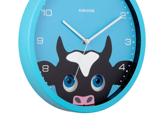 Karlsson - Wall Clock Peekaboo Cow