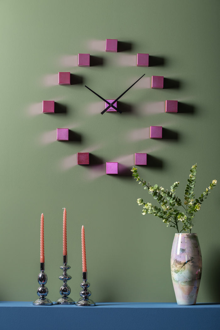 Karlsson - Wall Clock DIY Cubic Metallic