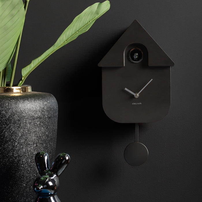 Karlsson - Wall Clock Modern Cuckoo Metallic