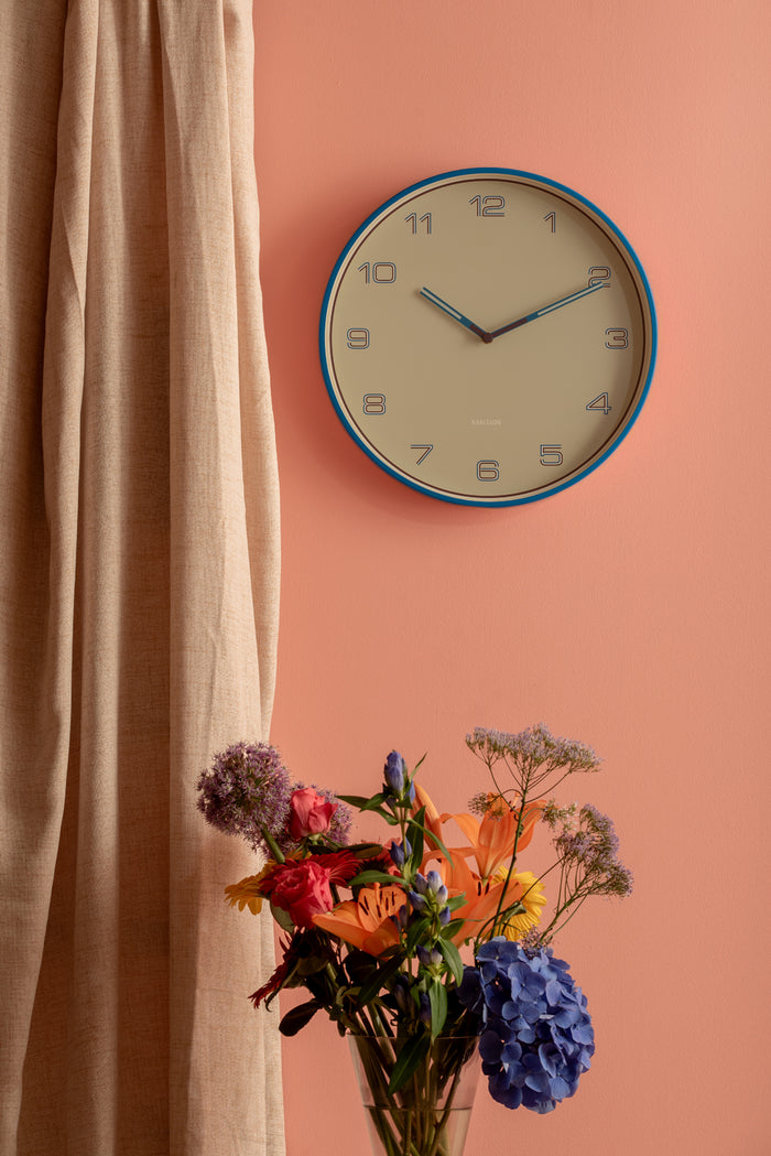 Karlsson - Wall Clock Lined Numbers