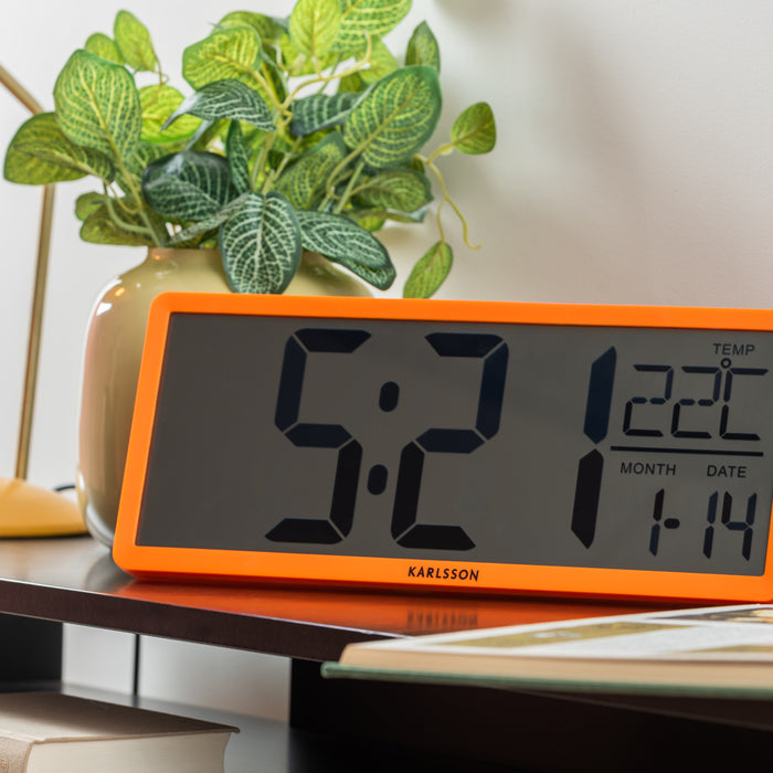 Karlsson - Wall|Table Clock Retro LCD