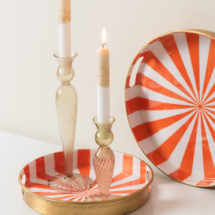 present time - Tray Set Candy Swirl, Set of 2pcs