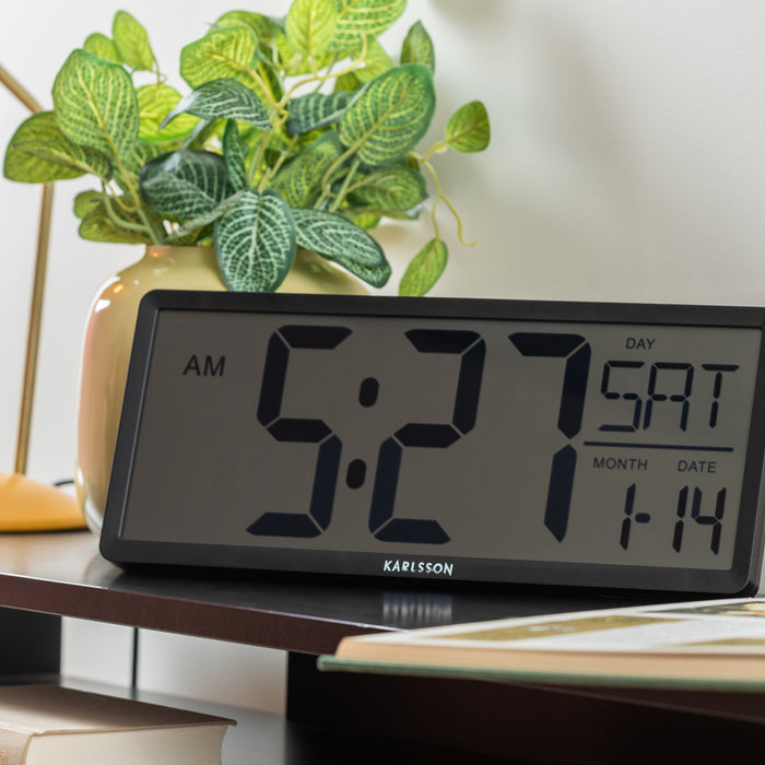 Karlsson - Wall|Table Clock Retro LCD