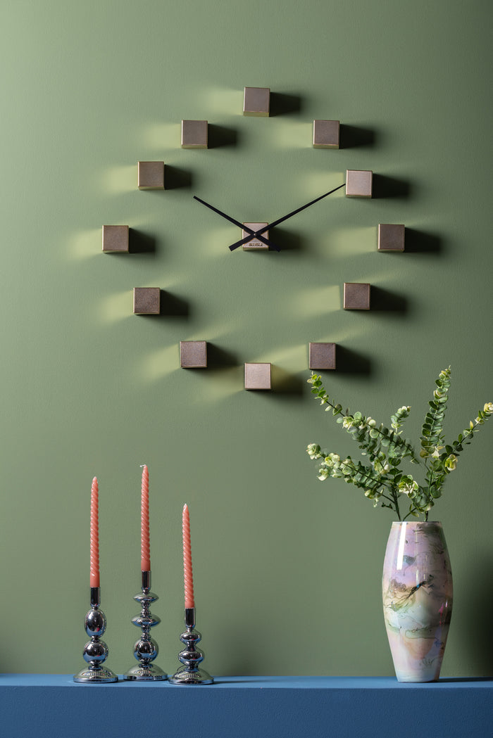 Karlsson - Wall Clock DIY Cubic Metallic