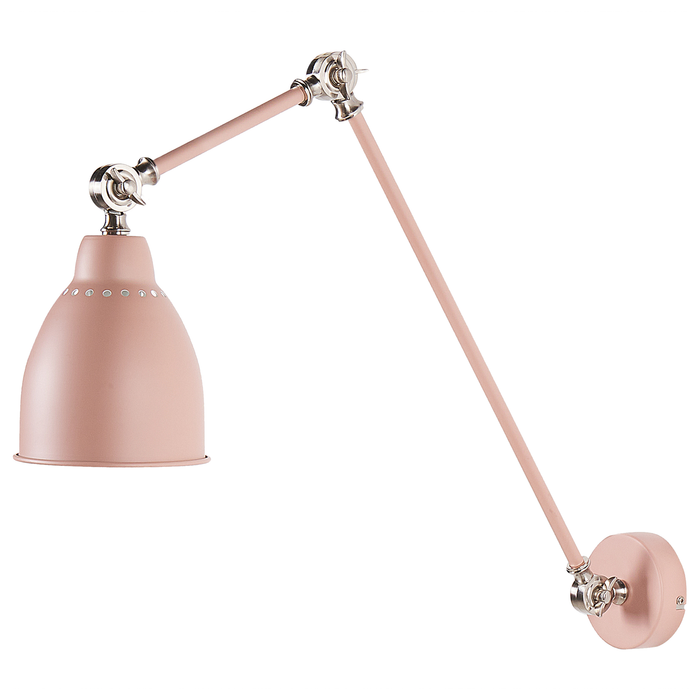 Beliani - MISSISSIPPI L - Wandlamp - Pastelroze - Metaal
