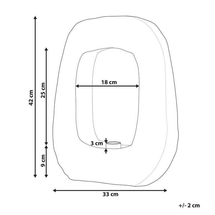 Beliani - AJAY - Tafellamp - Zwart - Hout