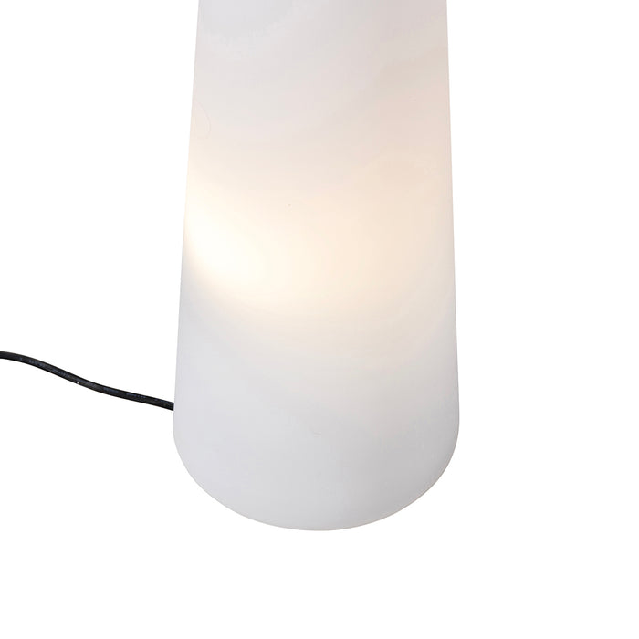QAZQA Smart buiten vloerlamp wit incl. LED A60 IP44 - Katrijn