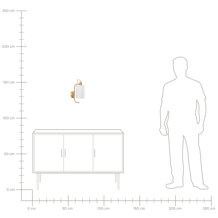 Beliani - LIBERIA - Wandlamp - Koper - Metaal