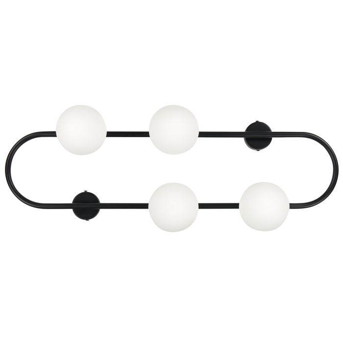 Beliani - YANGO - Wandamp - Zwart - Metaal