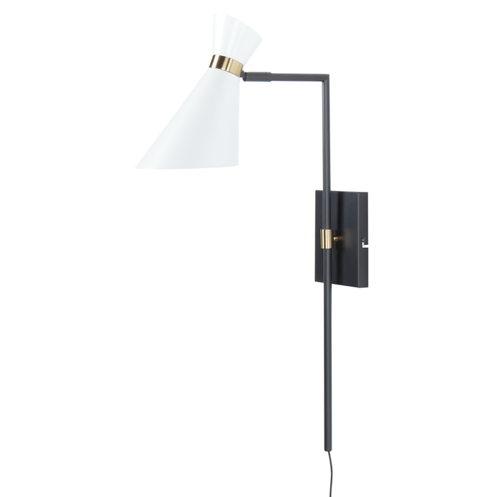 Beliani - MELAWI - Wandlamp - Wit - Metaal