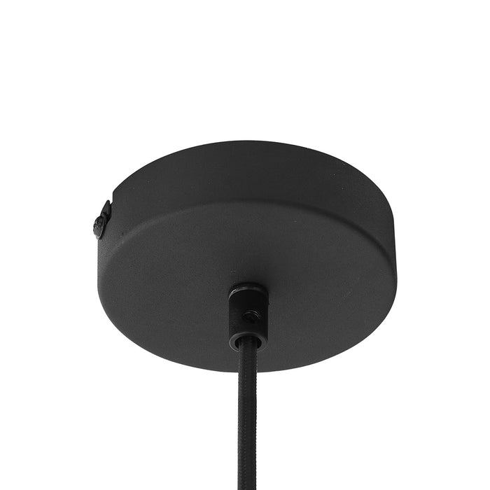 QAZQA Industriële hanglamp zwart met mesh - Carcass