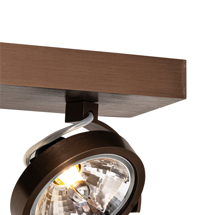 QAZQA Design spot donkerbrons 3-lichts draai- en kantelbaar - Go