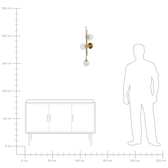 Beliani - TULIJA - Wandlamp - Goud - Metaal