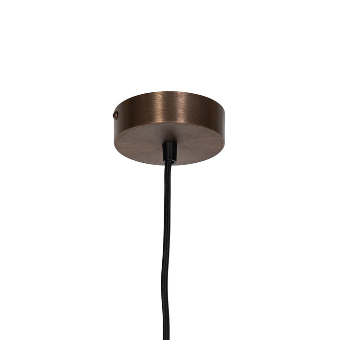 QAZQA Design hanglamp donkerbrons GU10 50mm - Tubo