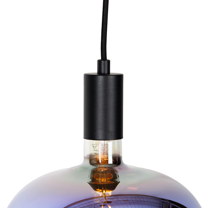 QAZQA Industriële hanglamp zwart incl. LED G220 dimbaar - Facil