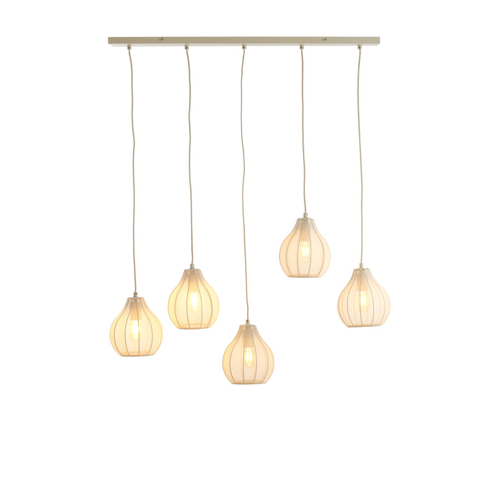 Light & Living Light&living Hanglamp 5L 100x15x21,5 cm ELATI zand