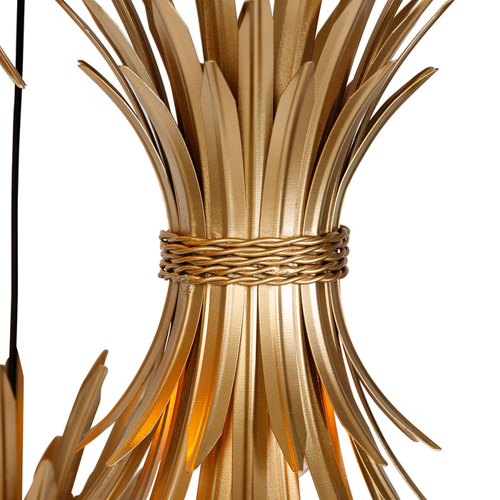 QAZQA Art Deco hanglamp goud 3-lichts - Wesley
