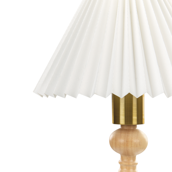 Beliani - COOKS - Tafellamp - Lichtbruin - Hout