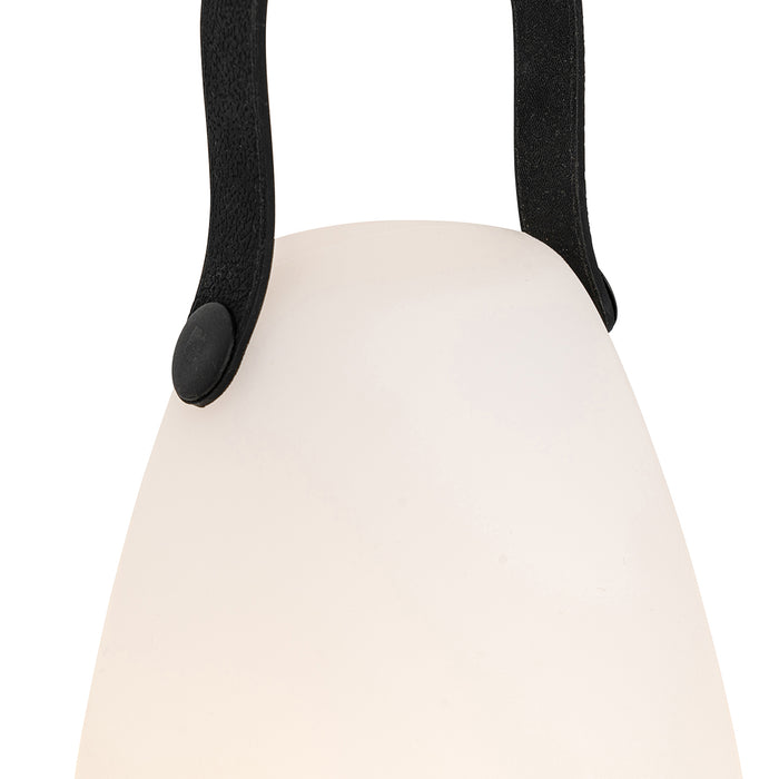 QAZQA Set van 2 tafellampen wit RGBW oplaadbaar IP54 - Pion