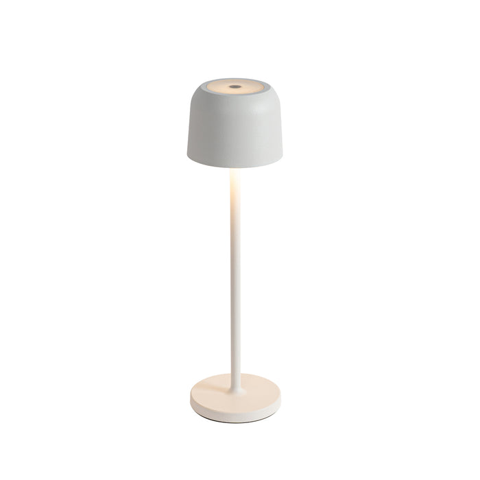 QAZQA Set van 2 tafellampen mushroom off white incl. laadstation -