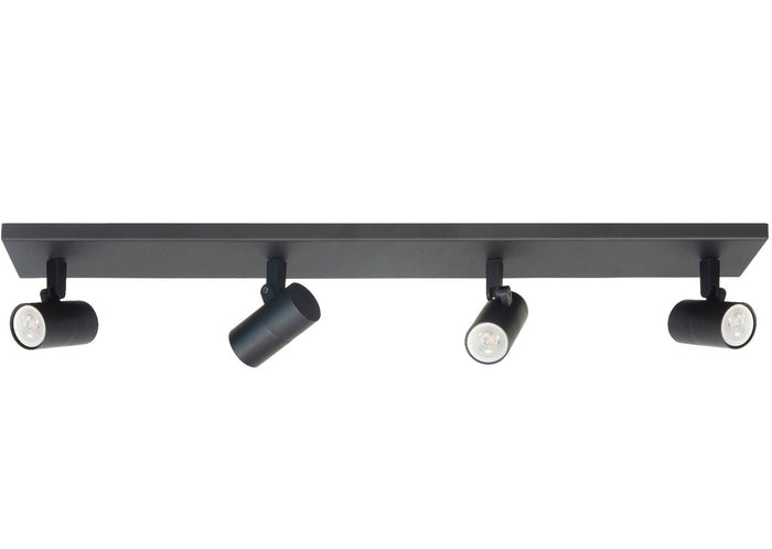 Highlight Spot Piccolo Zwart GU10 mini 35mm 4-Lichts Balk