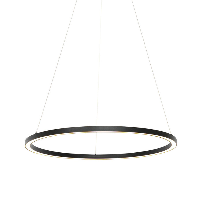 QAZQA Smart hanglamp zwart 80 cm incl. LED en RGBW - Girello