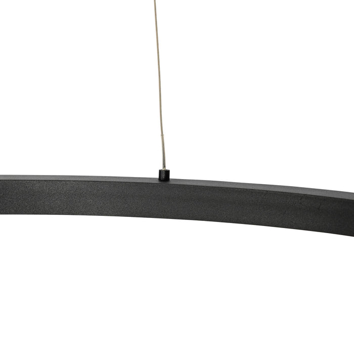 QAZQA Smart hanglamp zwart 80 cm incl. LED en RGBW - Girello