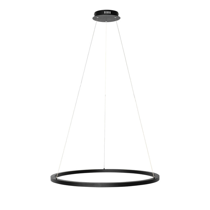 QAZQA Smart hanglamp zwart 80 cm incl. LED en RGBW - Girello