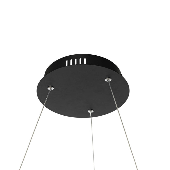 QAZQA Smart hanglamp zwart 80 cm incl. LED en RGBW - Girello