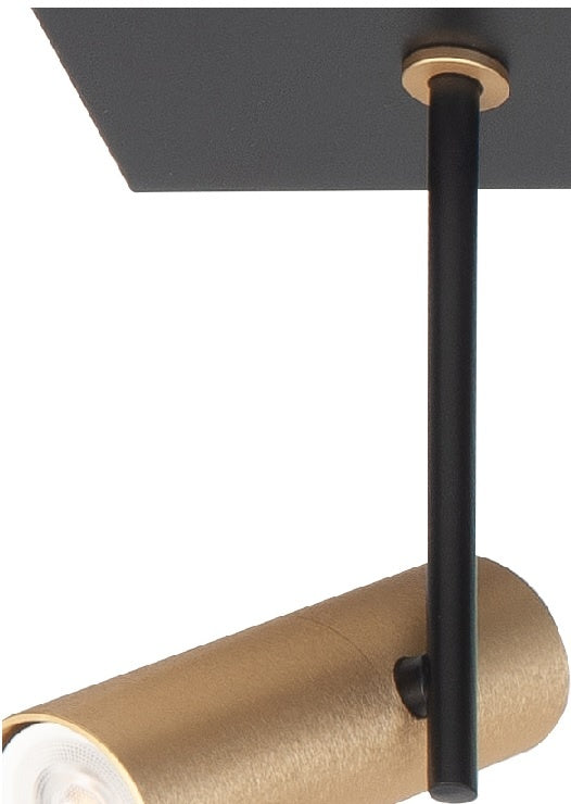 Highlight Spot Trend Zwart Goud Mini GU-10 Ø 35mm 3 Lichts Balk