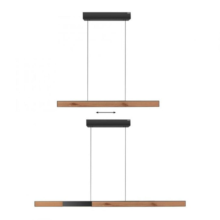 Neuhaus PURE® Hanglamp PURE MOTO-RISE e-Slide & e-Lift Black Wood