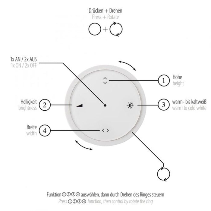 Neuhaus PURE® Hanglamp PURE MOTO-RISE e-Slide & e-Lift Black Wood