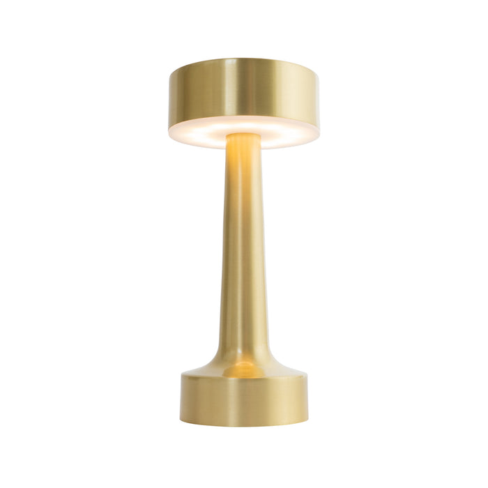 QAZQA Set van 2 tafellampen goud RGBW oplaadbaar - Isobel