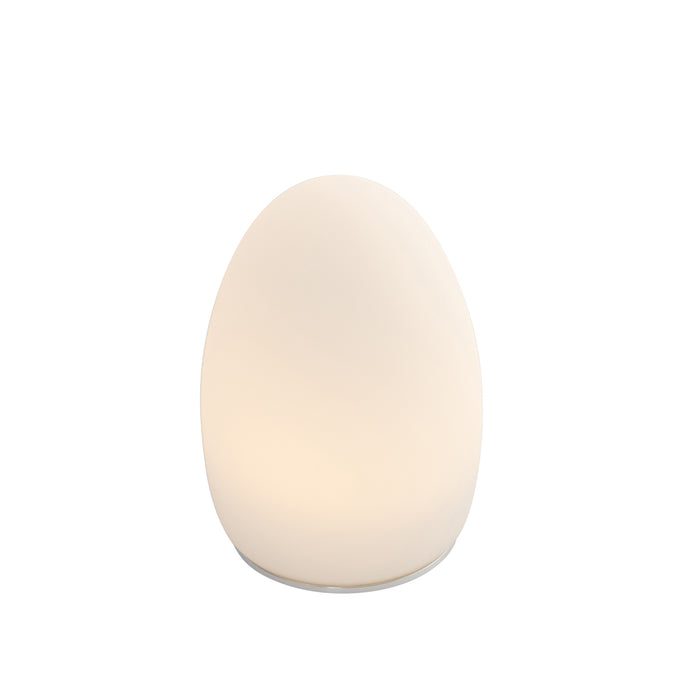 QAZQA Set van 2 tafellampen wit RGBW oplaadbaar - Eggo