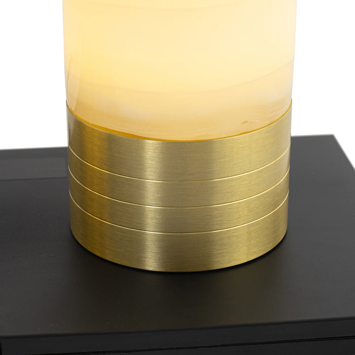 QAZQA Set van 2 tafellampen goud RGBW oplaadbaar - Alessia