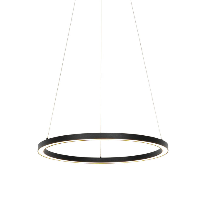 QAZQA Smart hanglamp zwart 60 cm incl. LED en RGBW - Girello