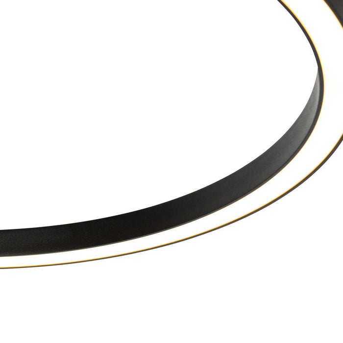 QAZQA Smart hanglamp zwart 60 cm incl. LED en RGBW - Girello