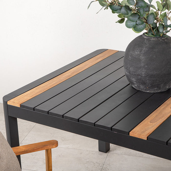 Rebellenclub Ferna Tuintafel - 150 x 90cm - Zwart