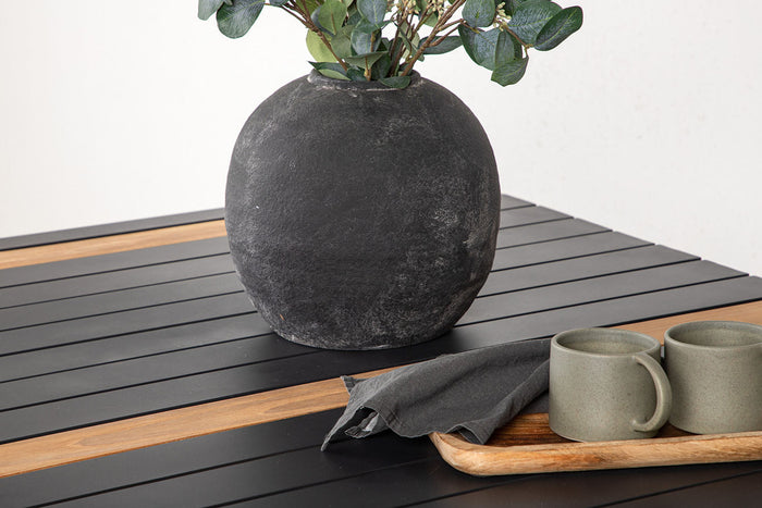 Rebellenclub Ferna Tuintafel - 150 x 90cm - Zwart